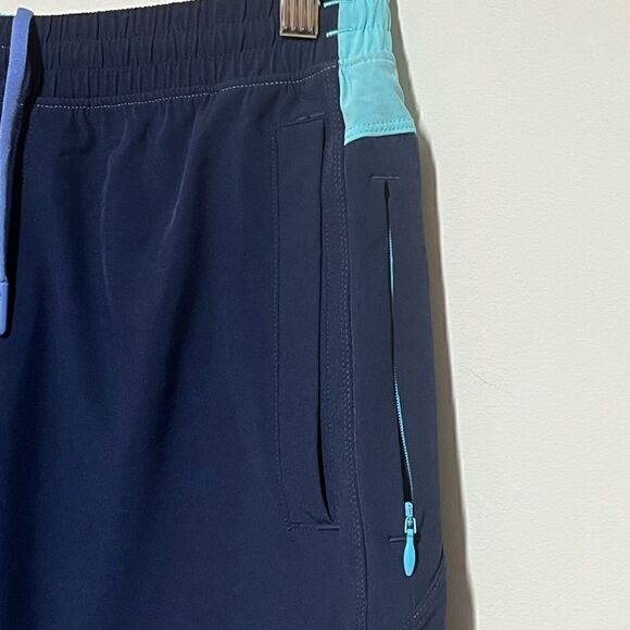New Birddog Gym Shorts With liner Navy Teal Mens L - Picture 4 of 7